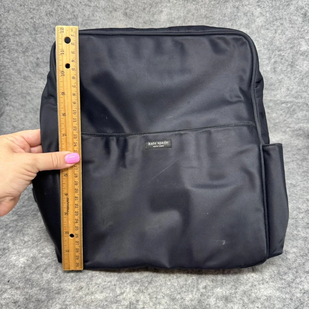 Kate Spade NY Nylon Diaperbag Backpack Large Bag Carryon Changingpad Black